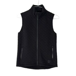Marine Layer Women’s Black Quilted Zip Vest